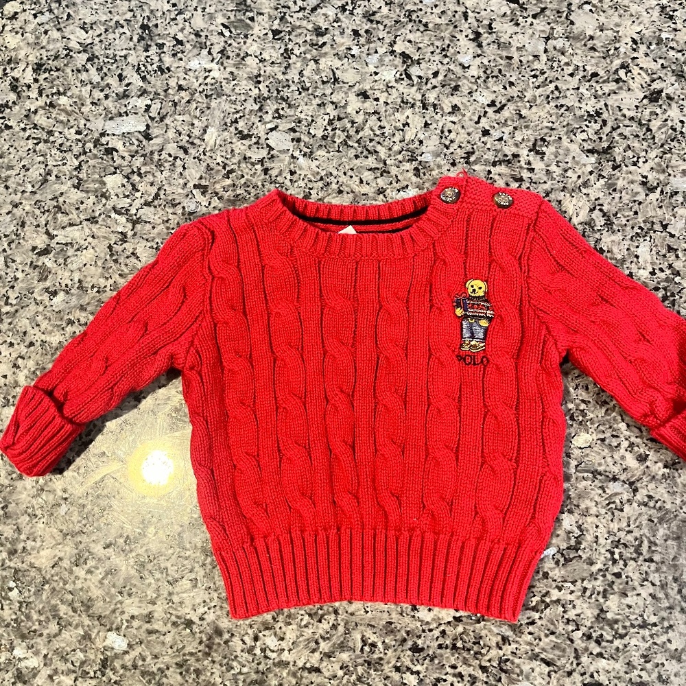 Ralph lauren polo bear cable knit